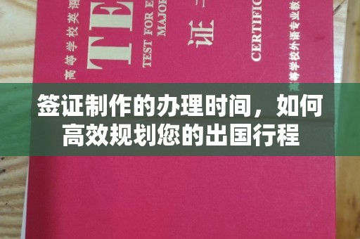 祁连签证制作的办理时间，如何高效规划您的出国行程