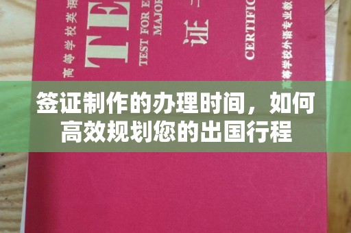 祁连签证制作的办理时间，如何高效规划您的出国行程