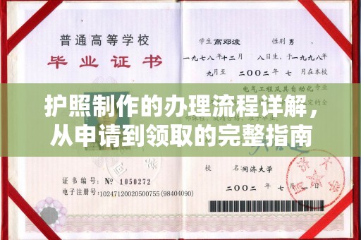 祁连护照制作的办理流程详解，从申请到领取的完整指南