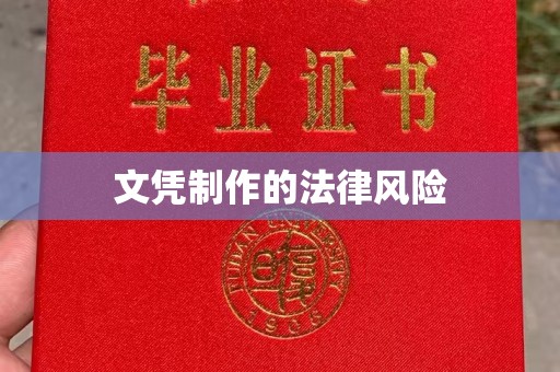 祁连文凭制作的法律风险