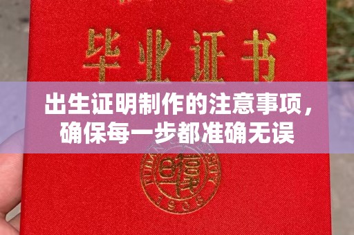 祁连出生证明制作的注意事项，确保每一步都准确无误